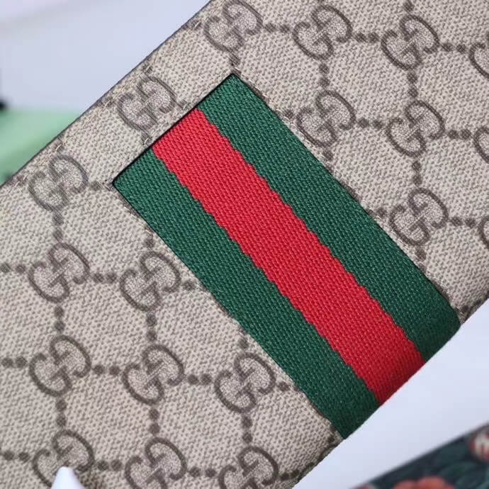 Gucci Web GG Supreme Zip Around Wallet 408831