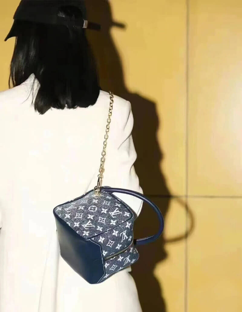 Louis Vuitton Denim Jacquard Textil Square Bag M59611