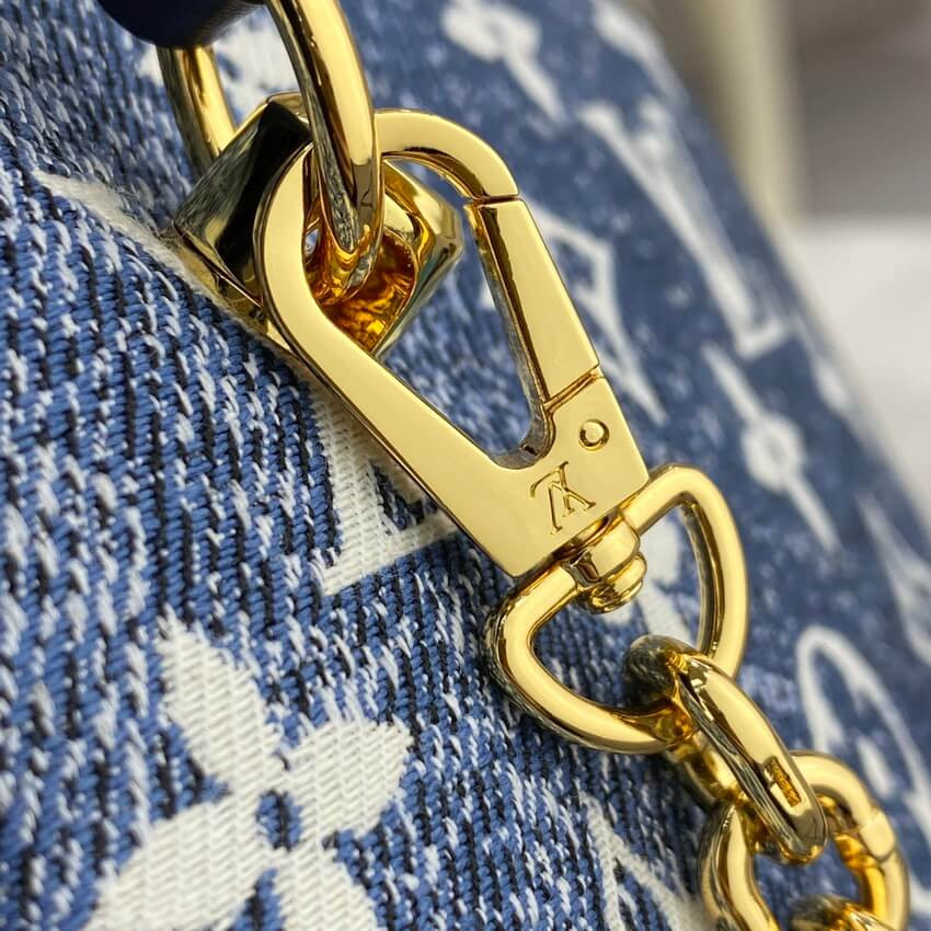 Louis Vuitton Denim Jacquard Textil Square Bag M59611