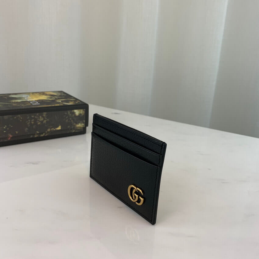 Gucci GG Marmont Metal-Free Tanned Leather Money Clip 436022