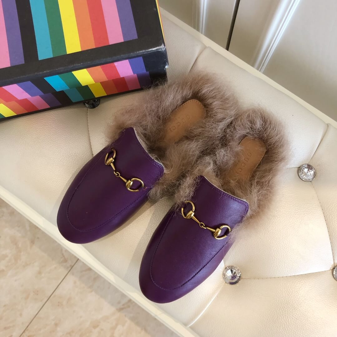 Gucci Princetown Leather Slipper 397749