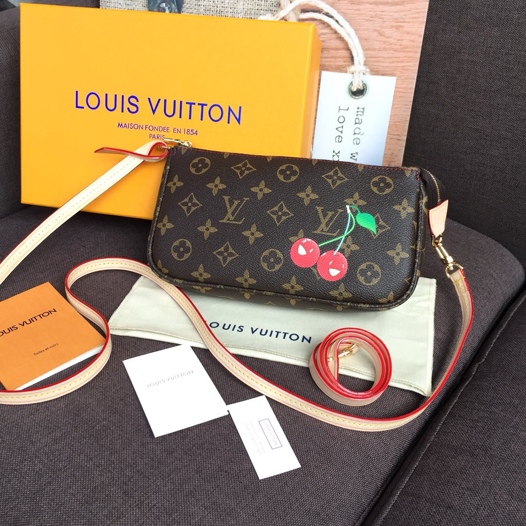 Louis Vuitton Monogram Cherry Pochette Accessoires M95008