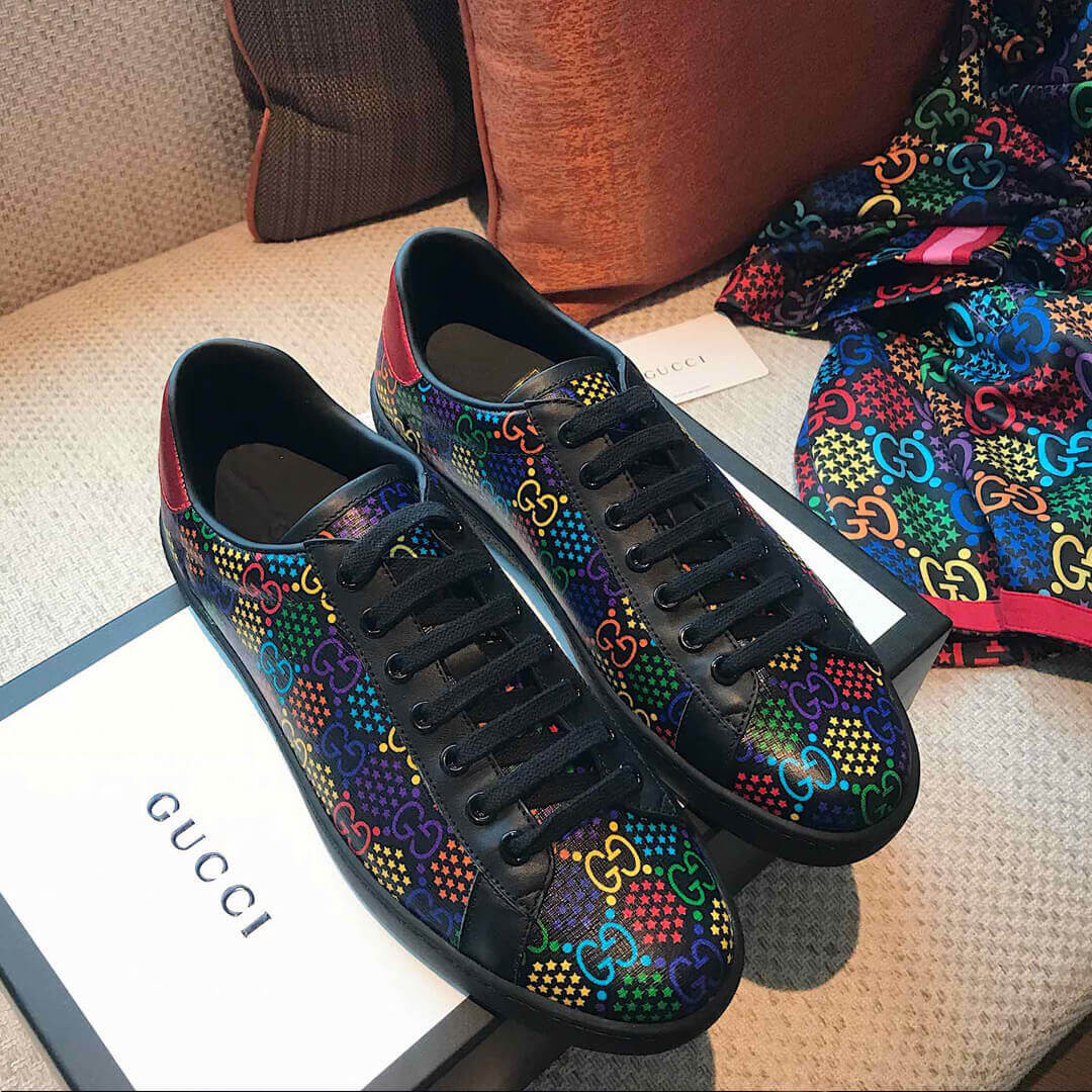 Gucci GG Psychedelic Ace sneaker ‎610086 Black