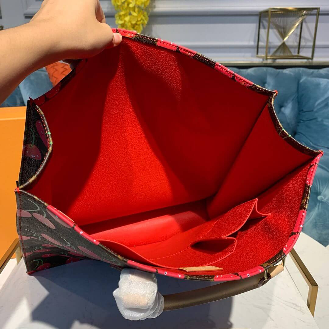 Louis Vuitton Monogram Cherry Sac Plat Tote Bag M51140
