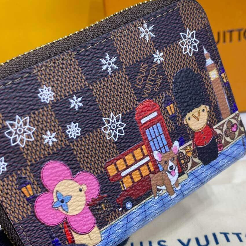 Louis Vuitton Damier Ebene Zippy Coin Purse N80492