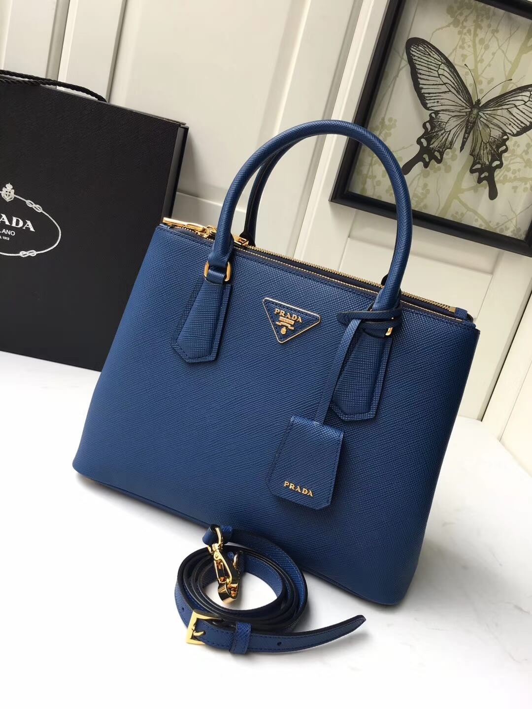 Prada Galleria Saffiano Leather Bag 1BA232