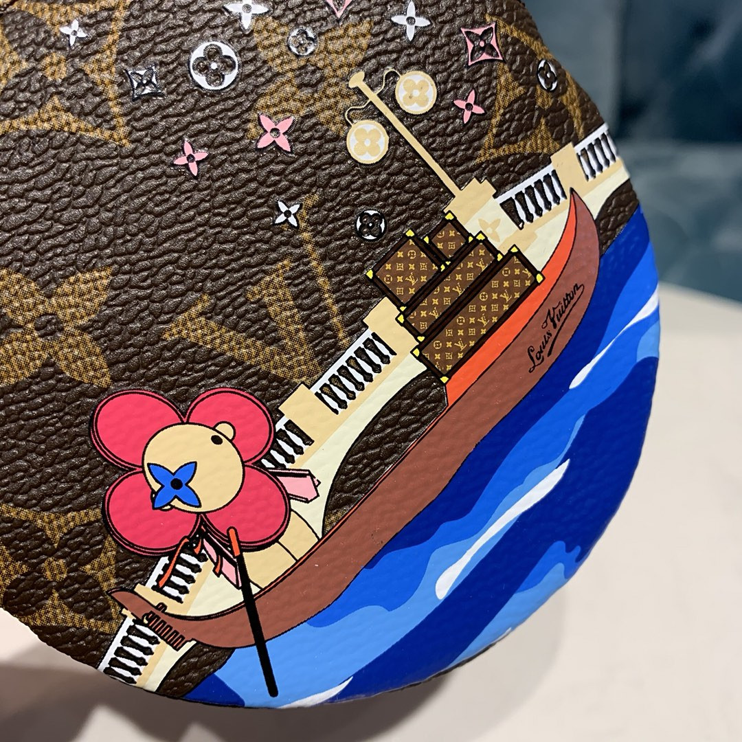 Louis Vuitton Venice Round Coin Purse M68485