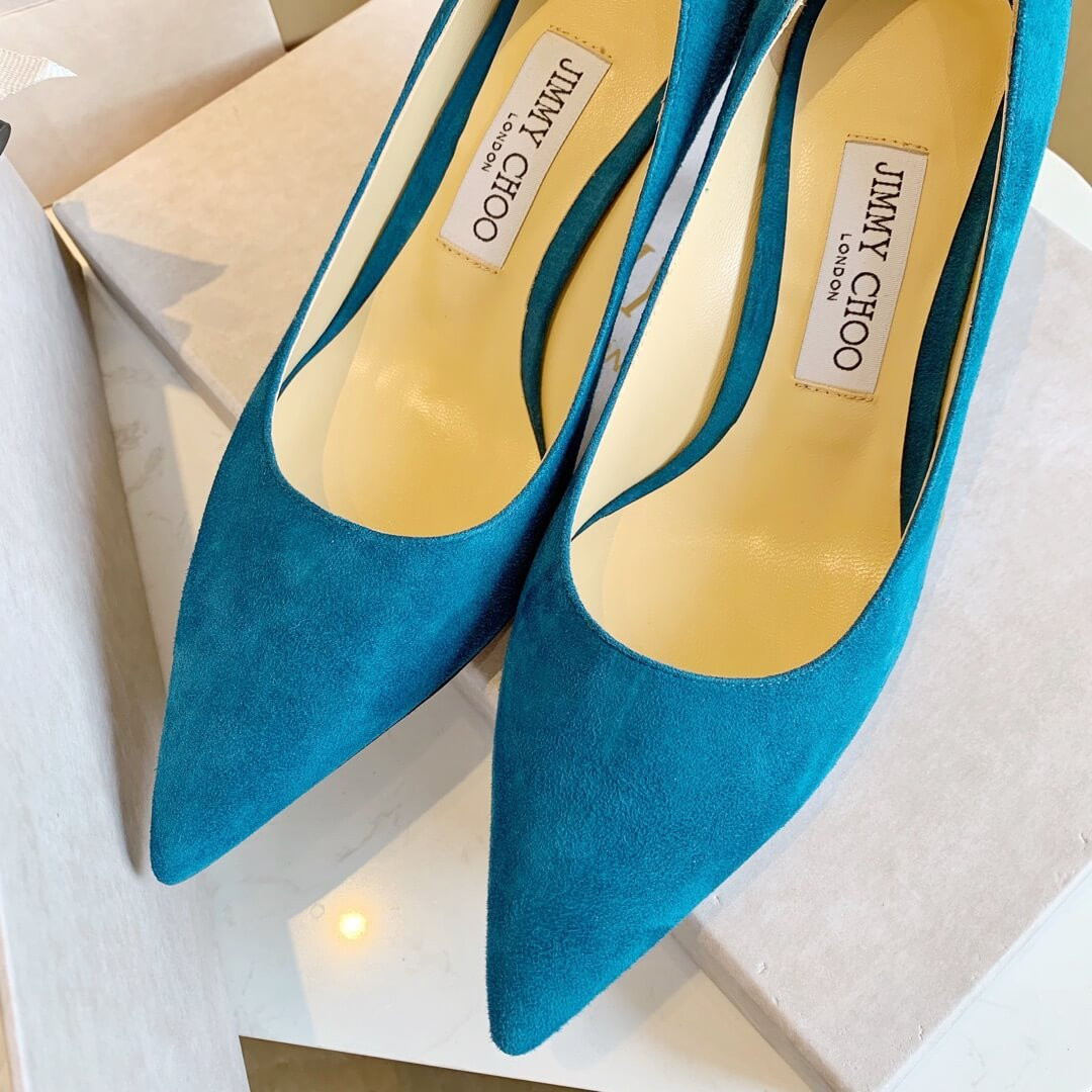 Jimmy Choo Romy Suede Point-Toe Pumps 120011