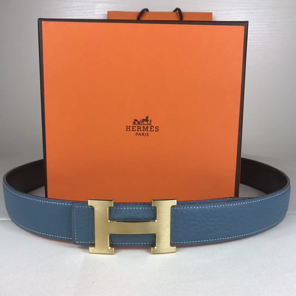 Hermes H Belt Buckle & Reversible Leather Strap 38 mm HB04