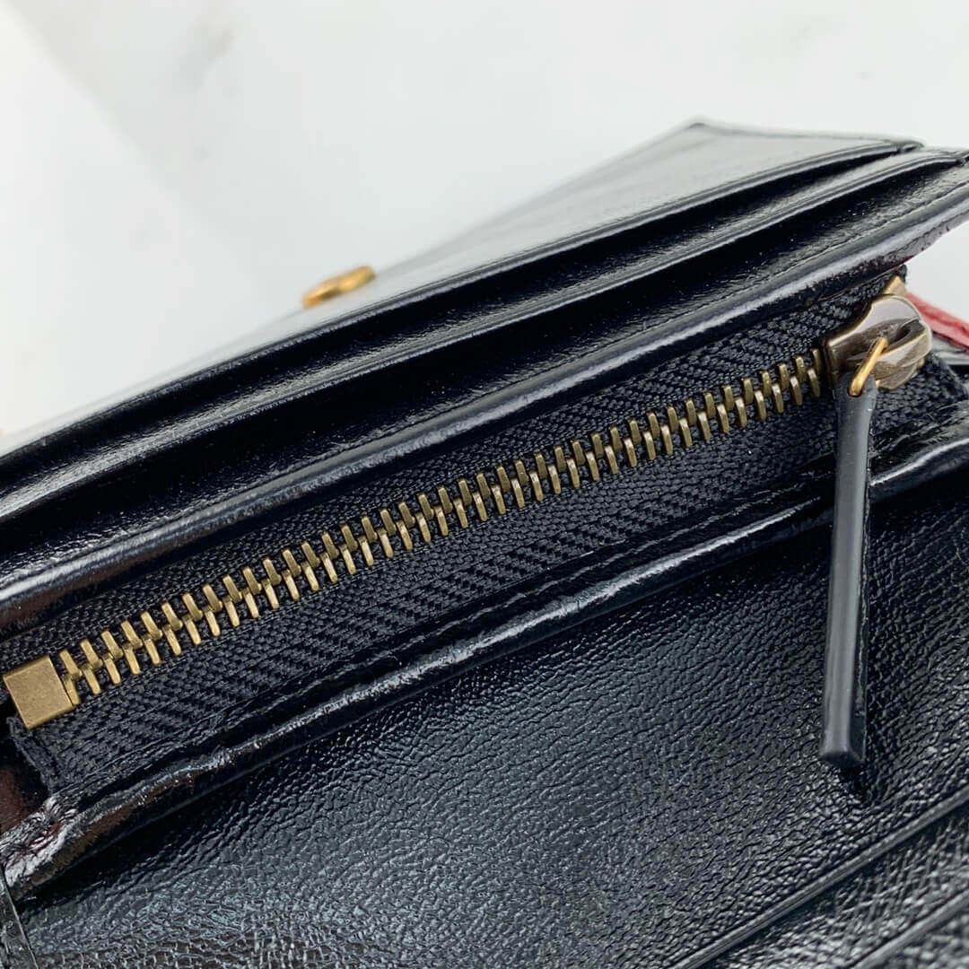 Gucci GG Marmont Card Case Wallet 573811 Black