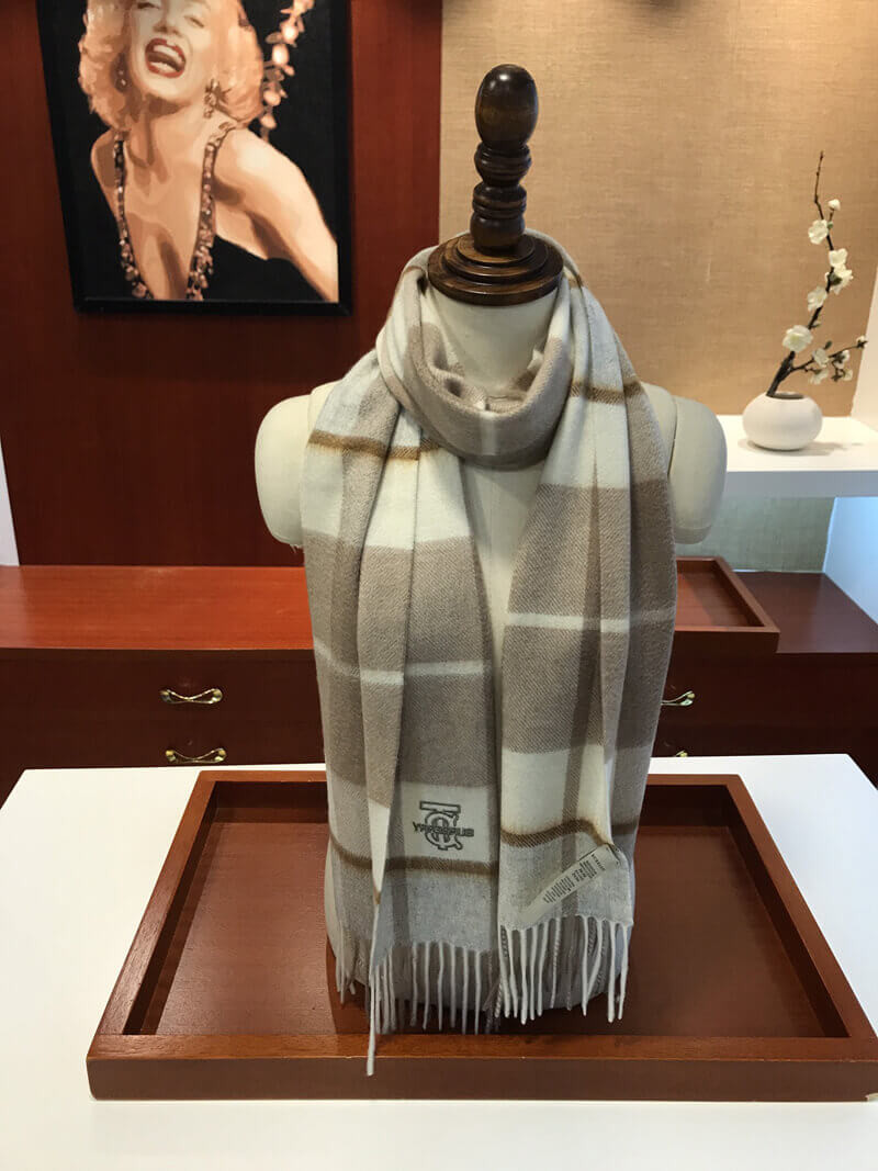 Burberry Unisex Check Wool Scarf 2403