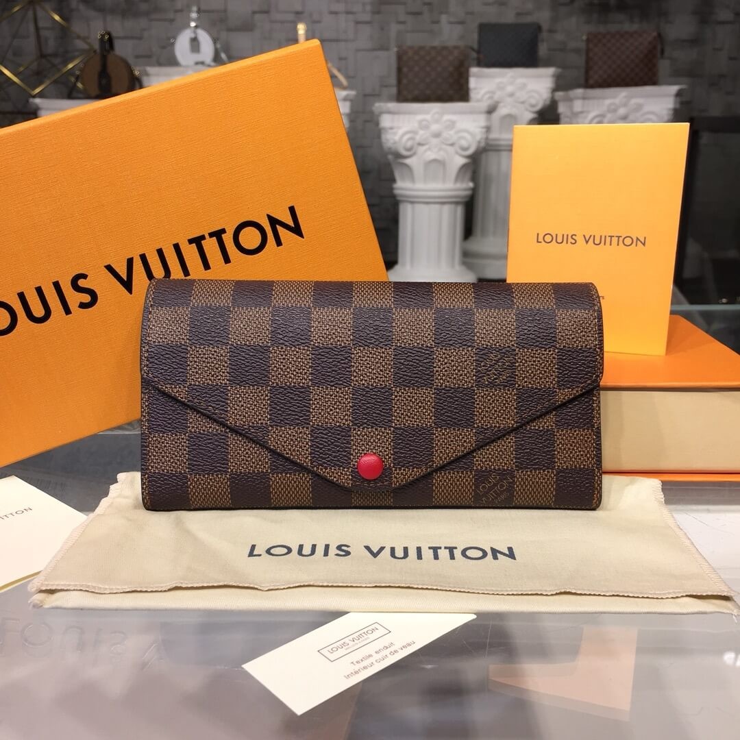 Louis Vuitton Damier Ebene Canvas Josephine Wallet N63543
