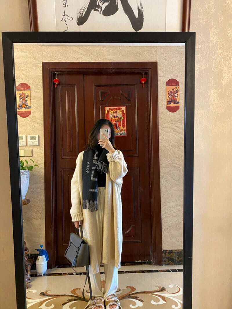 Fendi Grey Wool And Cashmere Scarf FXT334