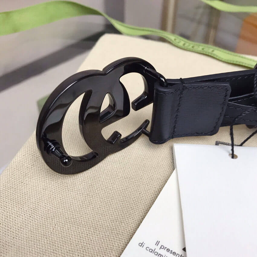 Gucci GG Marmont 30mm Thin Belt 414516 Black