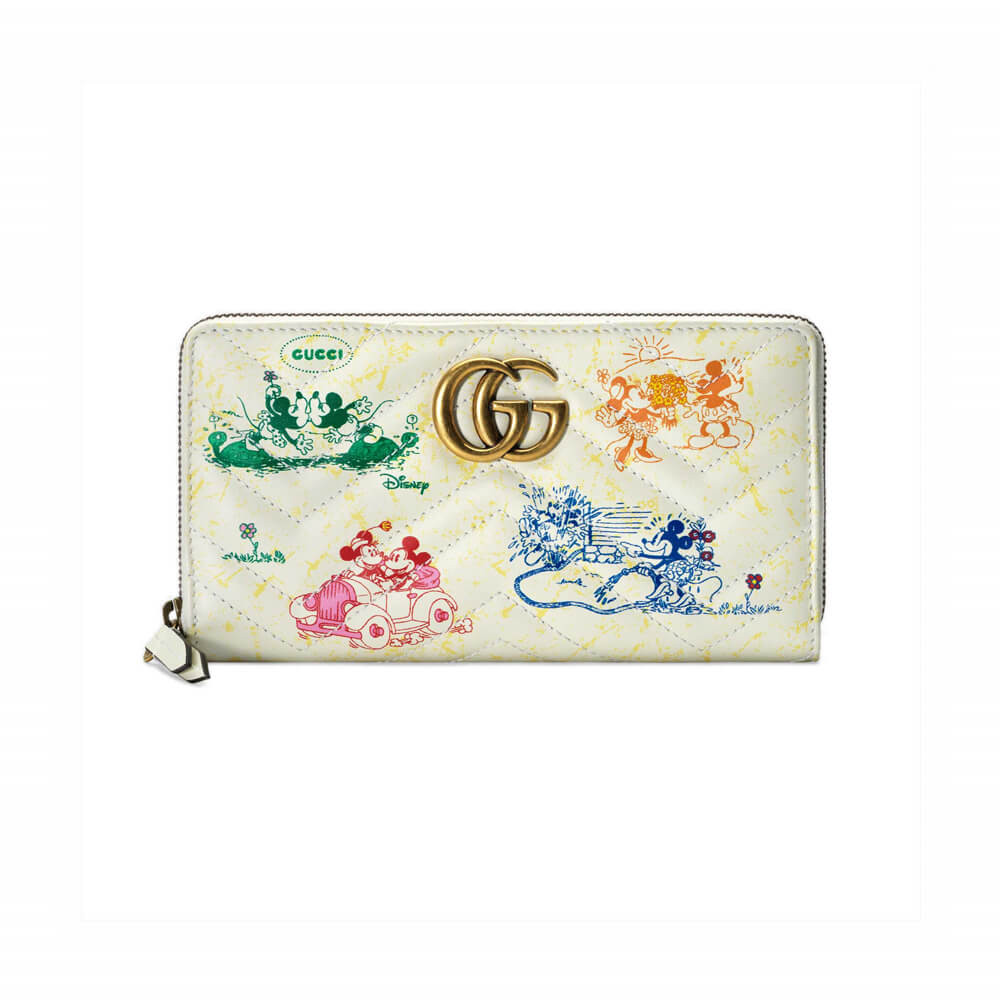 Disney x Gucci GG Marmont Zip Around Wallet 616765