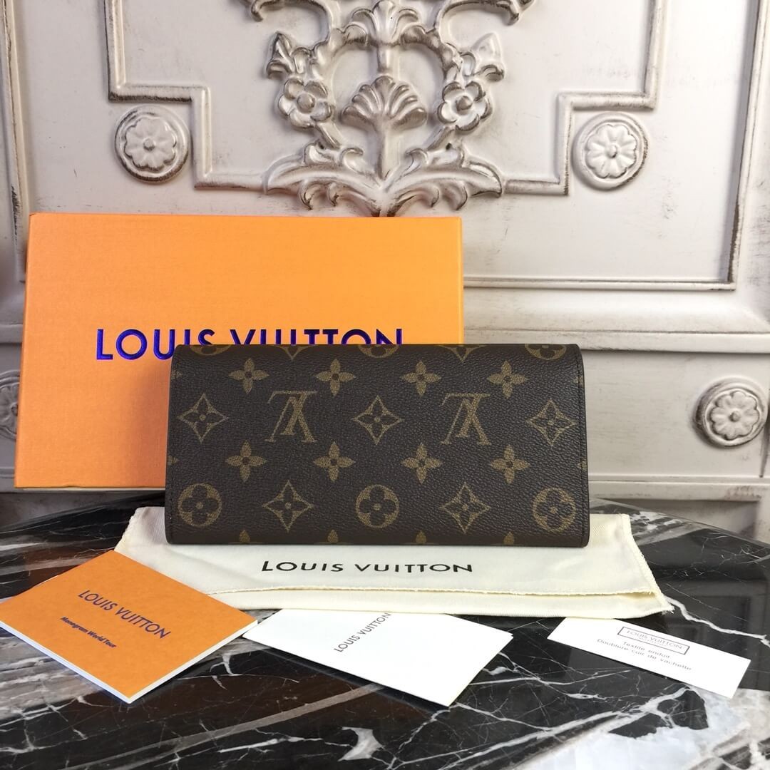 Louis Vuitton Monogram Canvas Emilie Wallet M60696