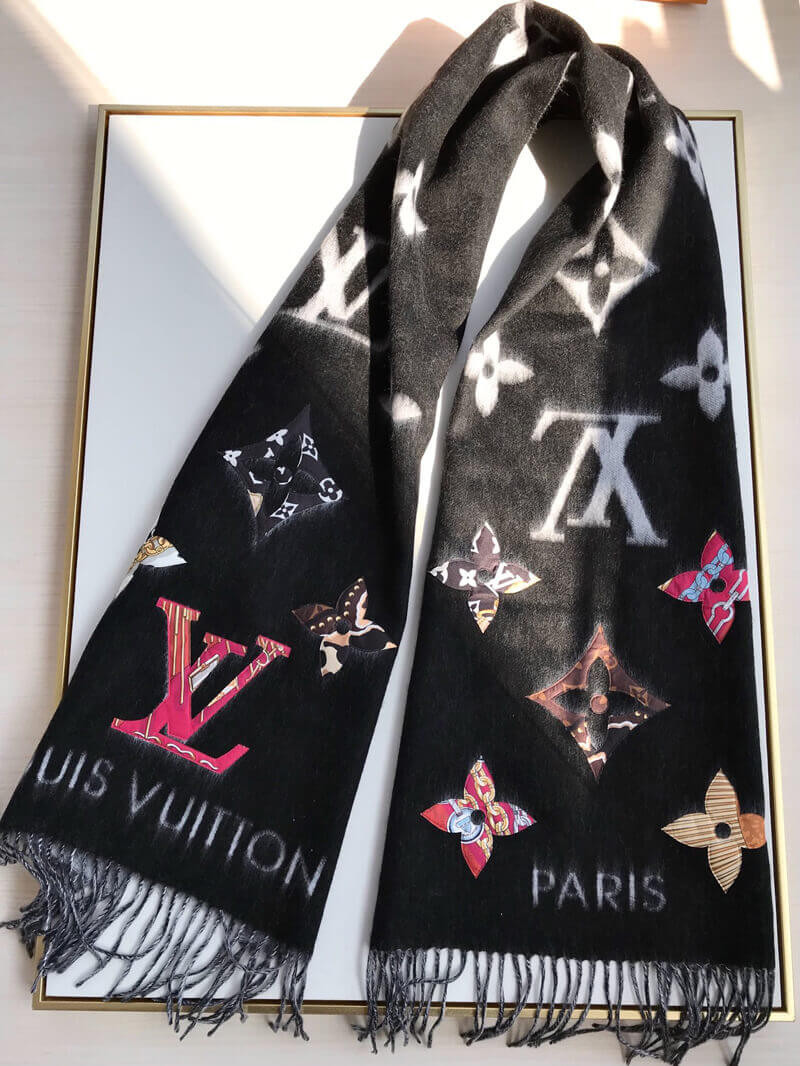 Louis Vuitton Be Mindful Reykjavik Scarf M76160 Black