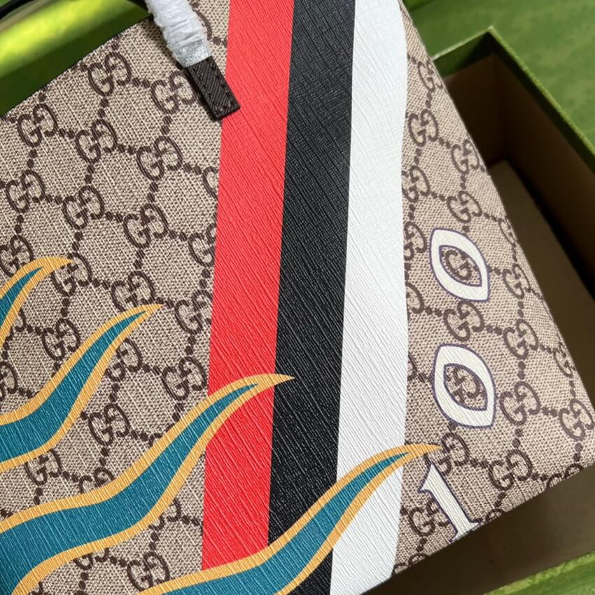 Gucci Geometric Motifs Ophidia Tote 410812