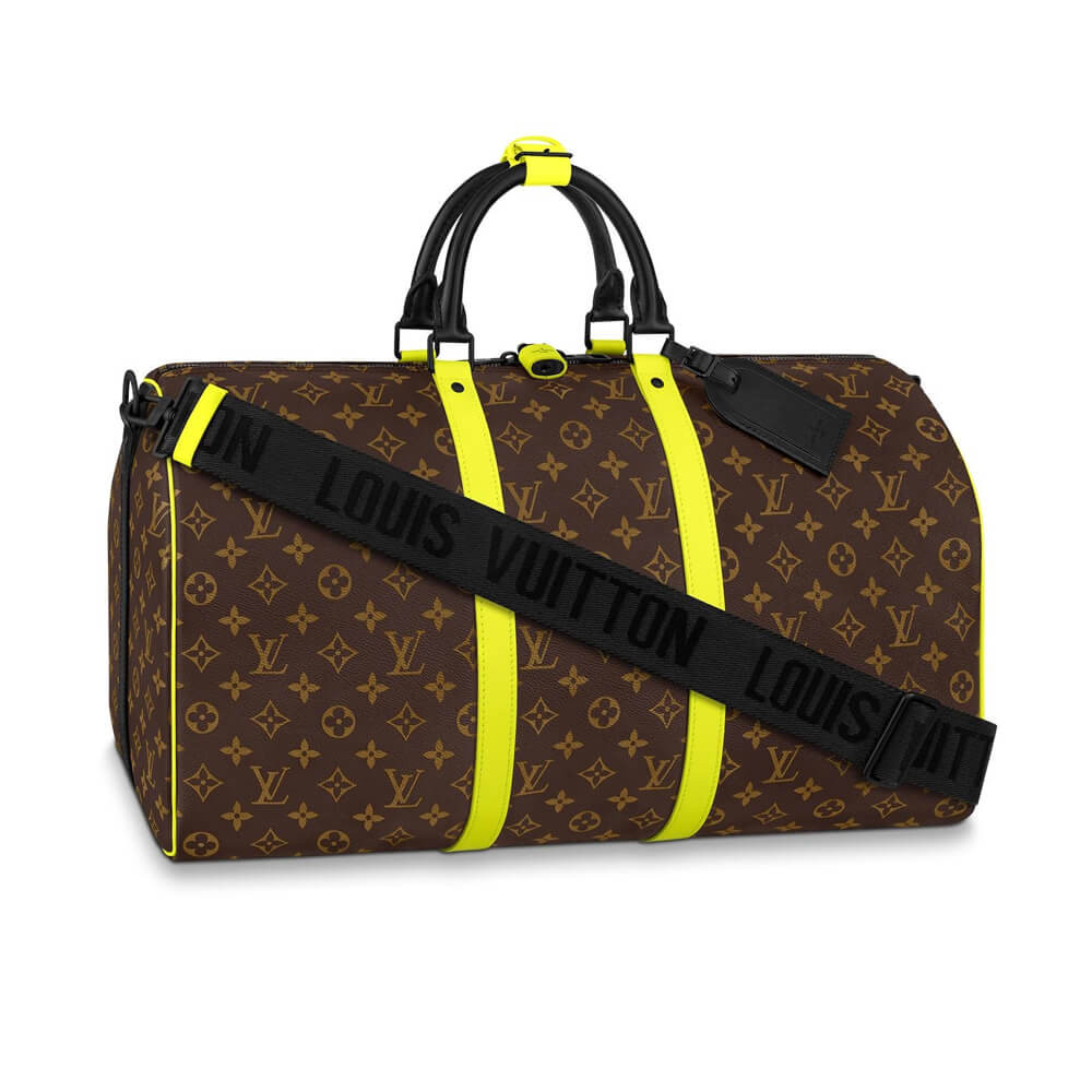 Louis Vuitton Monogram Macassar Canvas Keepall Bandoulière 50 M45866