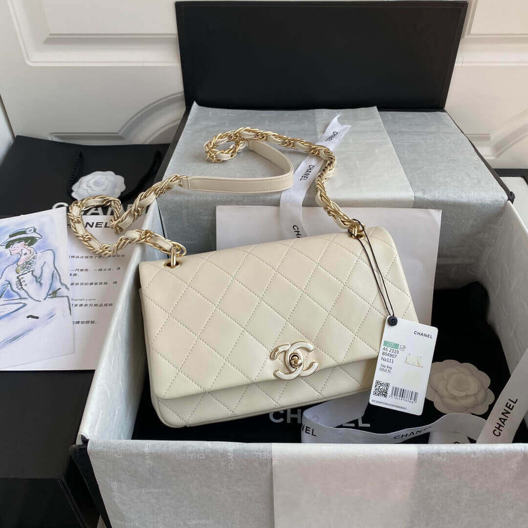 Chanel Lambskin Large Flap Bag AS2319