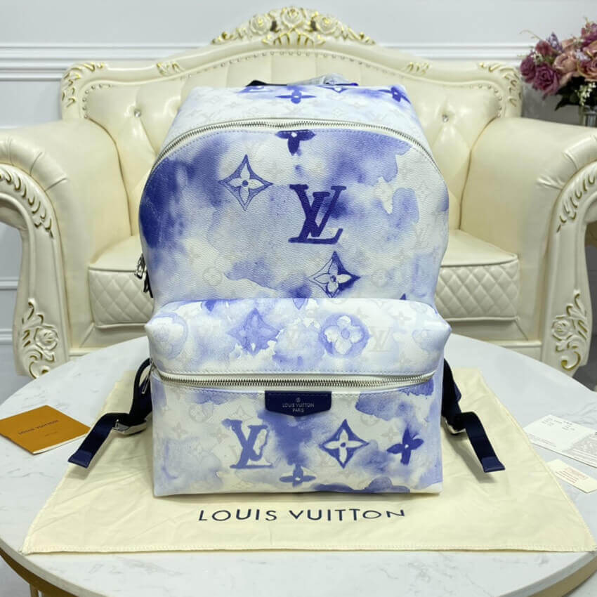 Louis Vuitton Blue Monogram Watercolor Discovery Backpack M45760