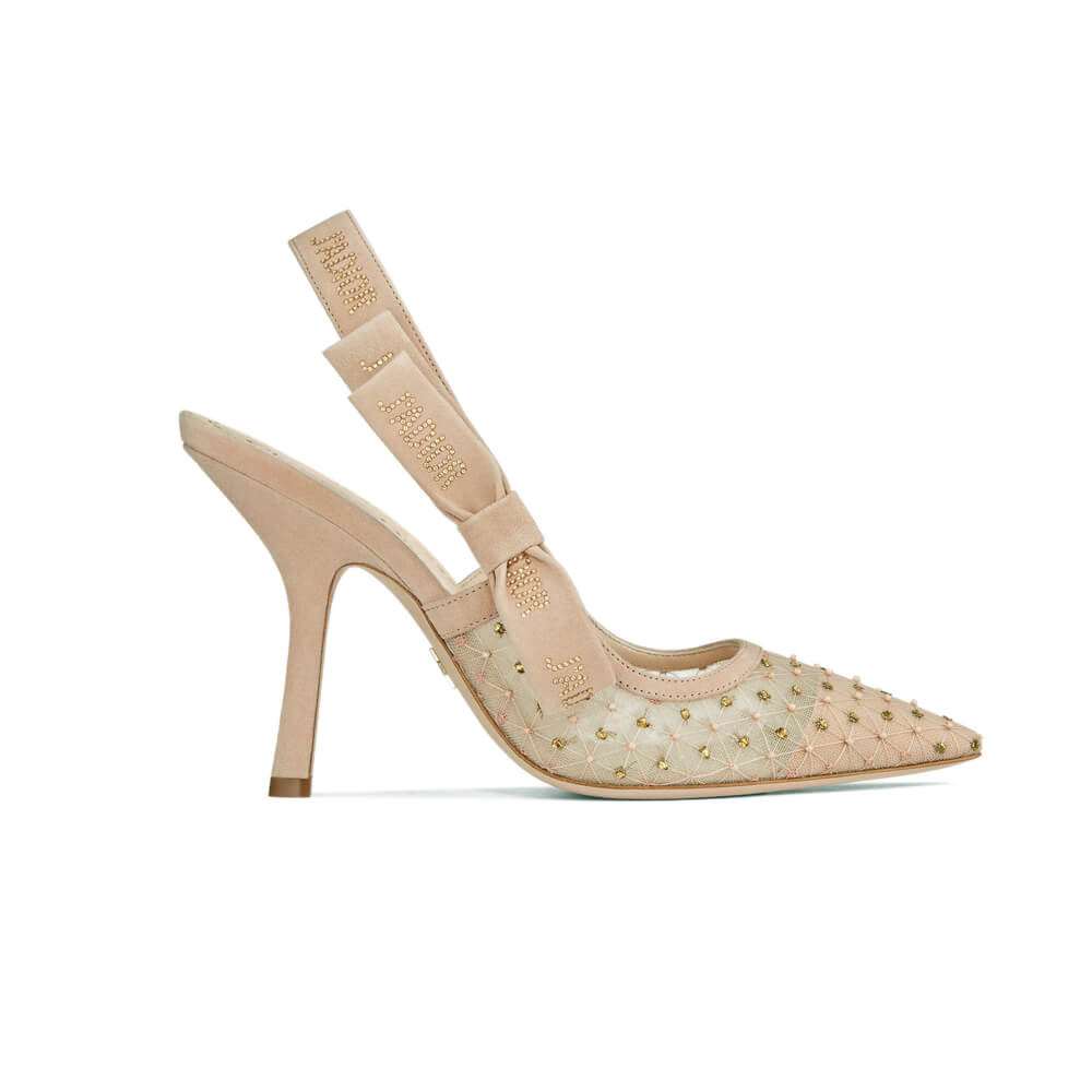Dior Jadior Slingback Pump with Thread and Bead Embroidery P768