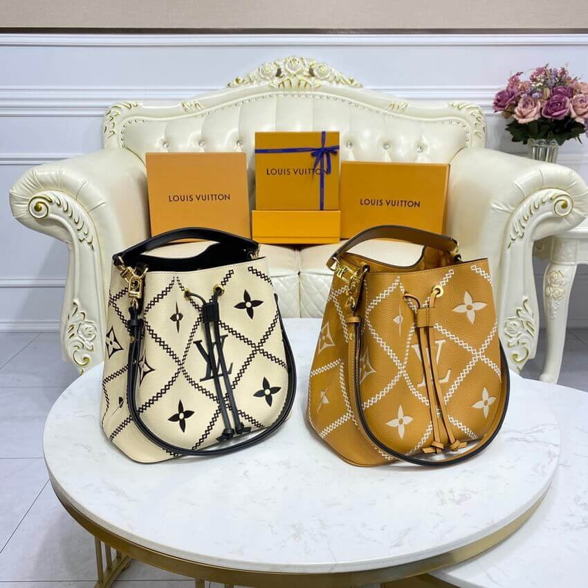 Louis Vuitton Neonoe MM M46029 Arizona Brown/Creme Beige