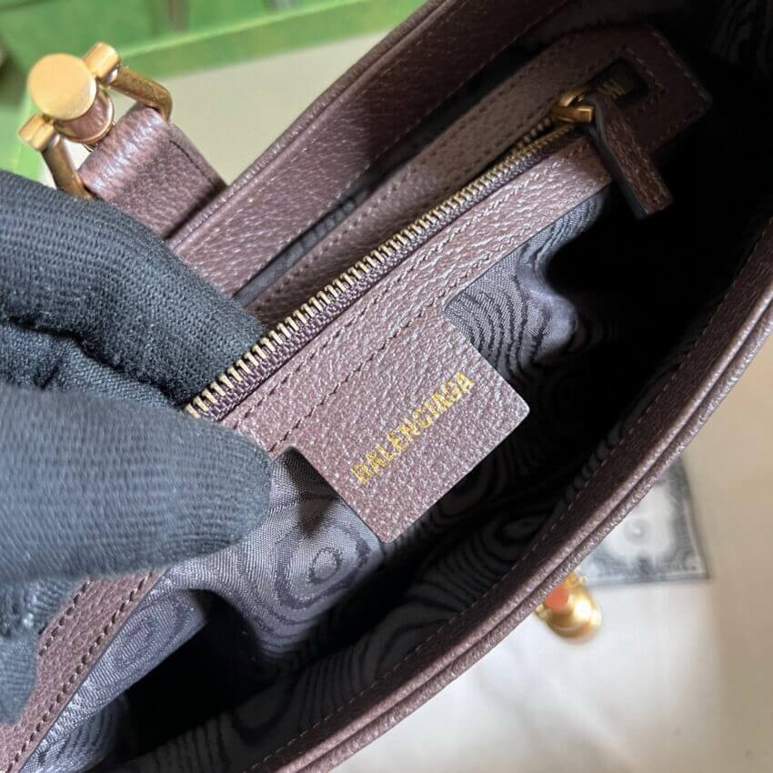 Gucci x Balenciaga Jackie 1961 Small Hobo Bag 680118 Coffee