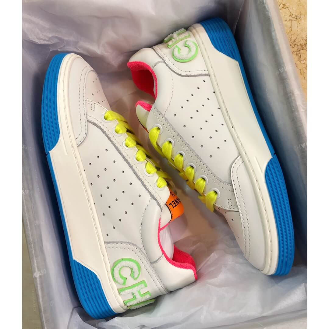 Chanel Rainbow Sneakers G35934 Yellow / Orange