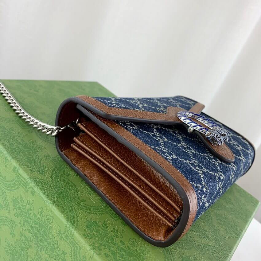 Gucci Denim Dionysus Mini Chain Bag 401231