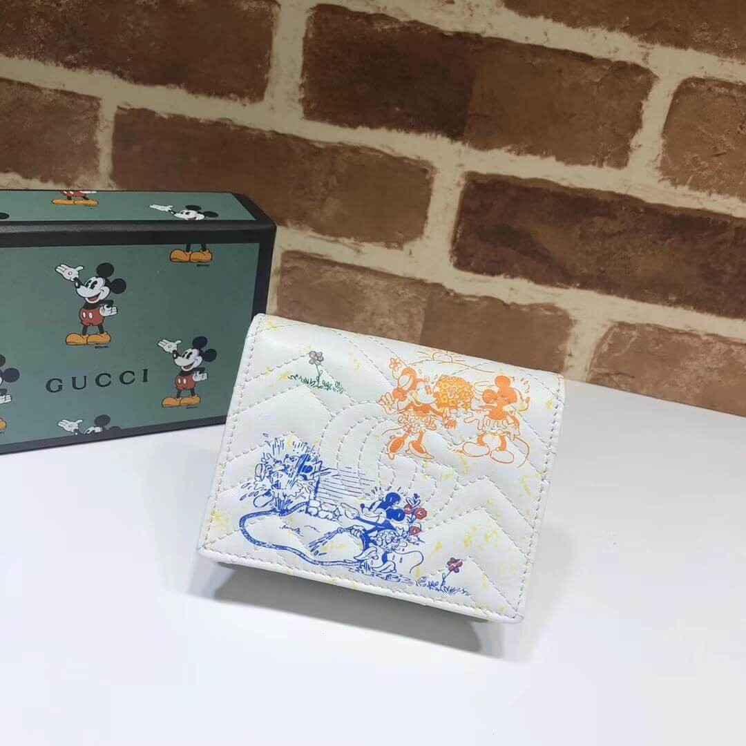 Disney x Gucci GG Marmont Card Case Wallet 616768