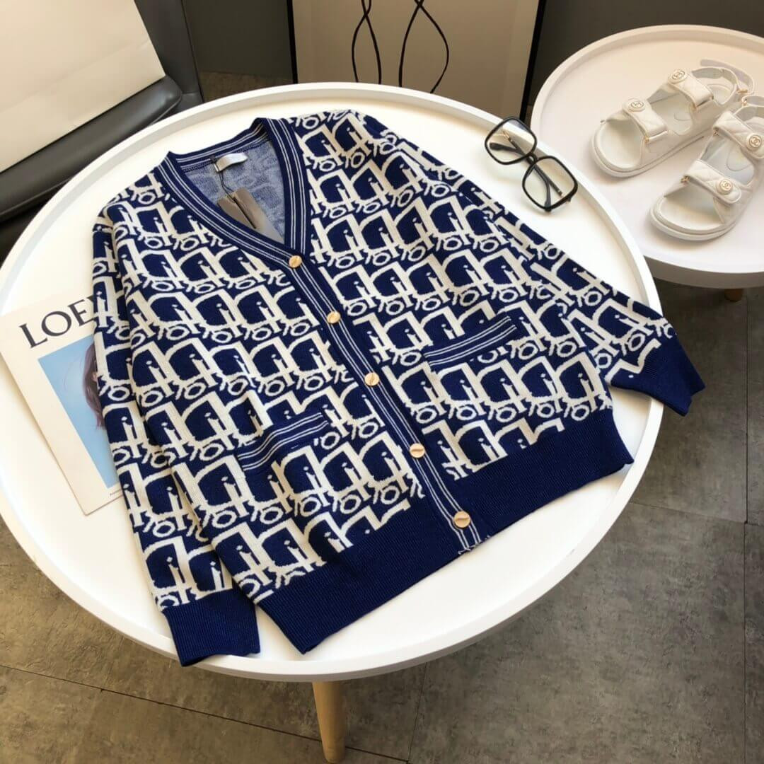 Dior Oblique Motif Cardigan C085