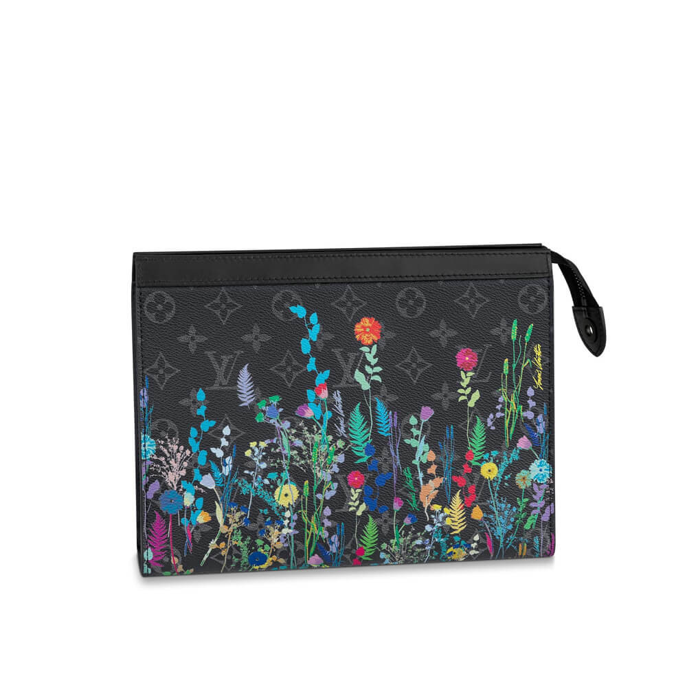 Louis Vuitton Flower Print Pochette Voyage MM M69053