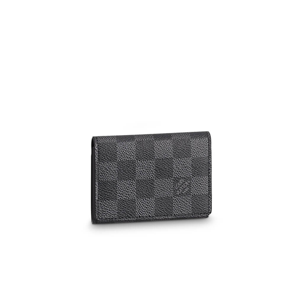 Louis Vuitton Damier Graphite Enveloppe Carte De Visite N63338