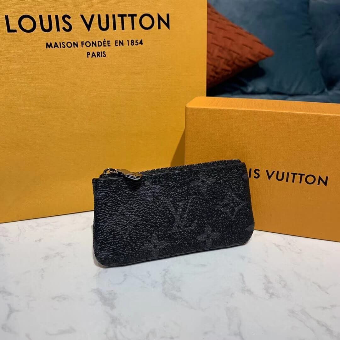Louis Vuitton Monogram Eclipse Key Pouch M62650