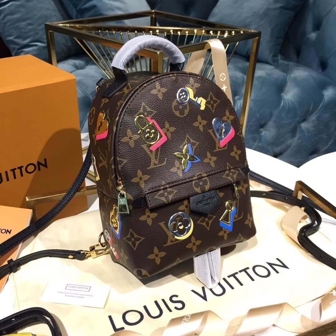 Louis Vuitton Monogram Canvas Palm Springs Backpack Mini M44367