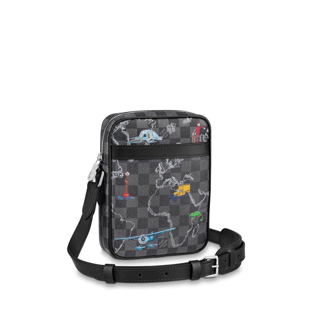 Louis Vuitton Damier Graphite Canvas Danube Slim PM N40239