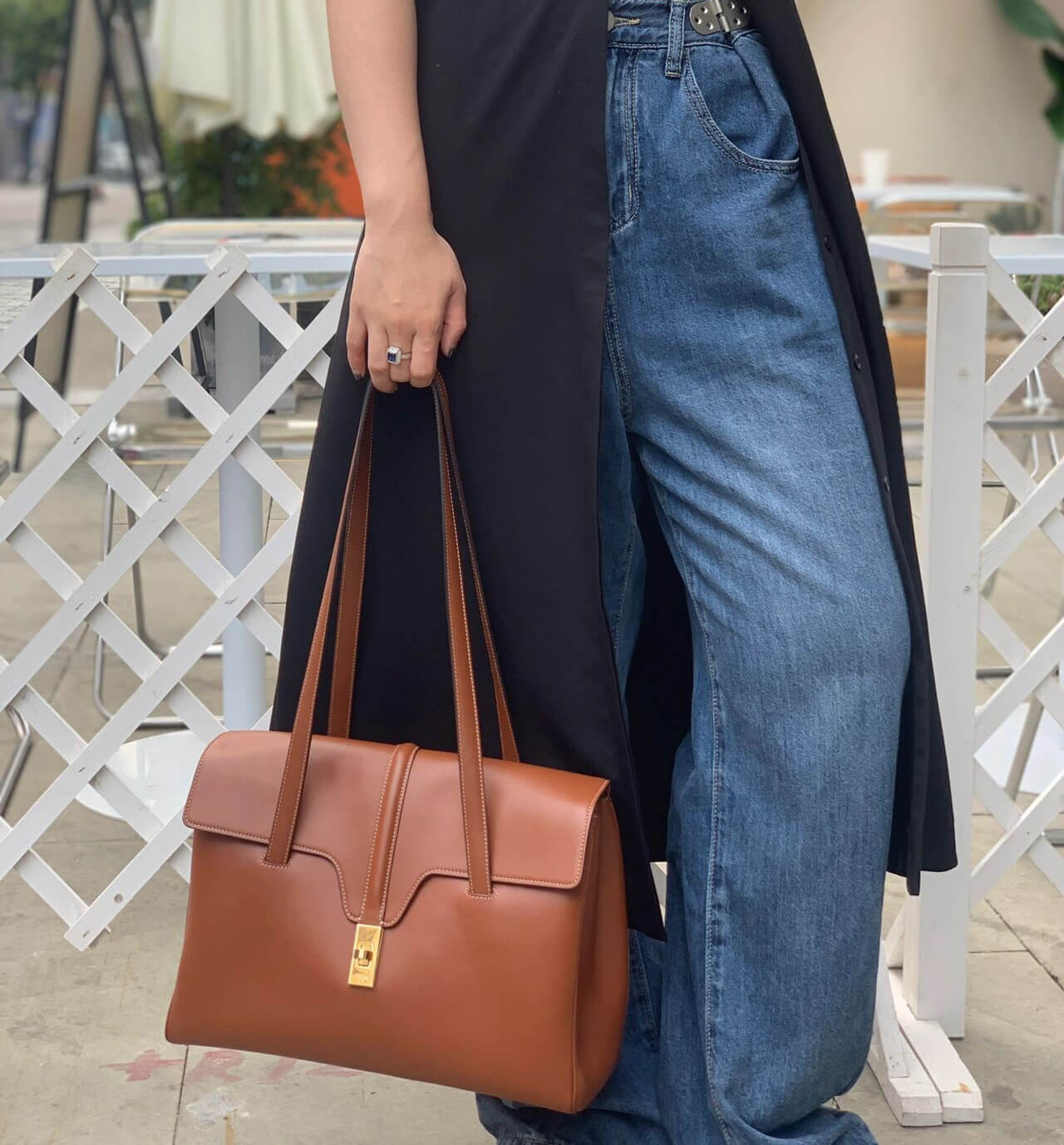 Celine Medium Soft 16 Bag In Smooth Calfskin 195543 Tan