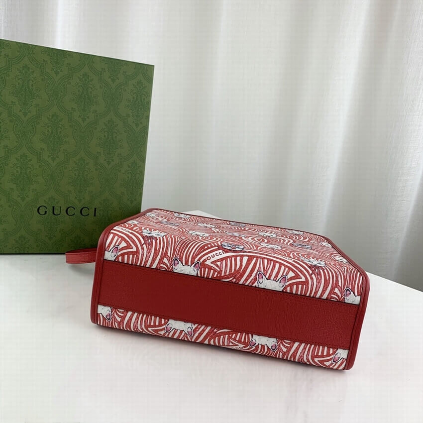 Gucci Yuko Higuchi Tote Bag Cat Print 605614