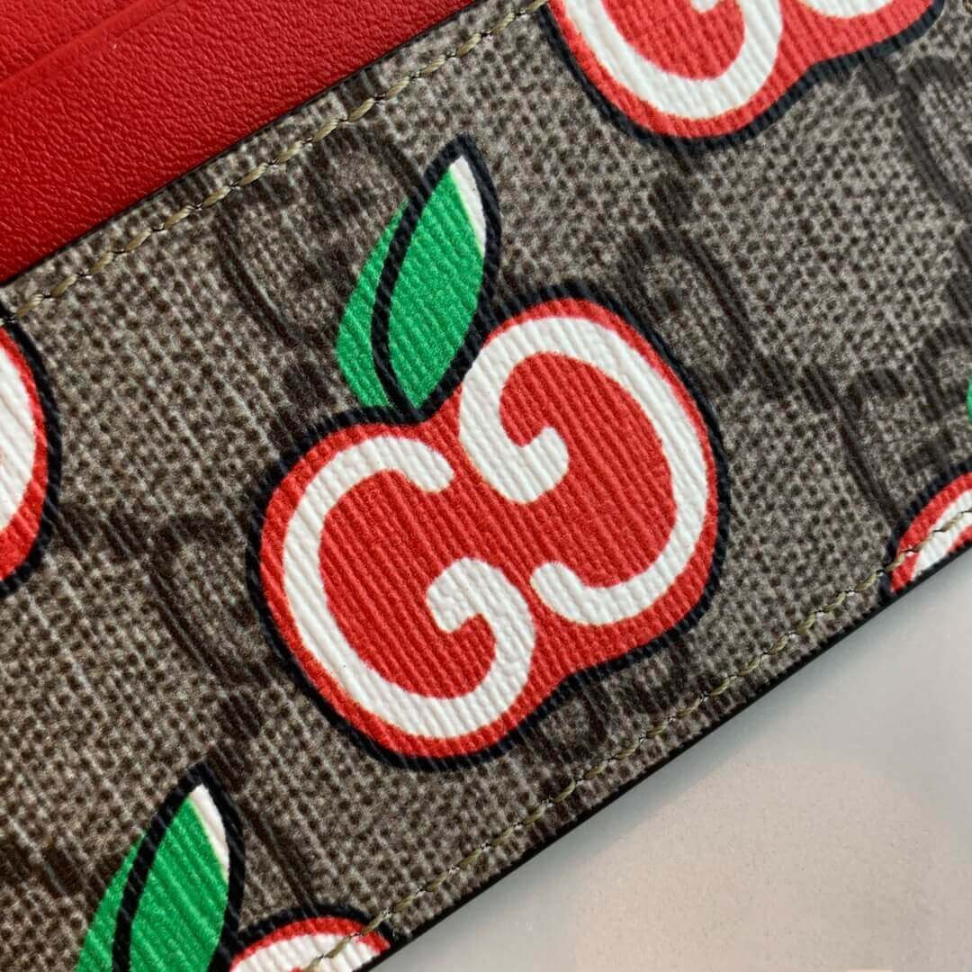 Gucci GG Apple Print Card Case 624898