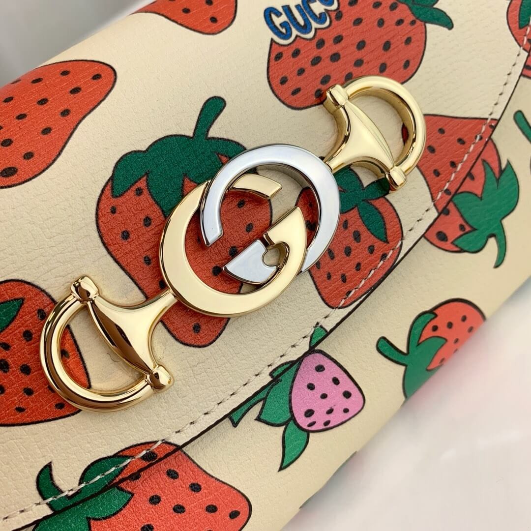 Gucci Zumi Strawberry Print Mini Bag 564718