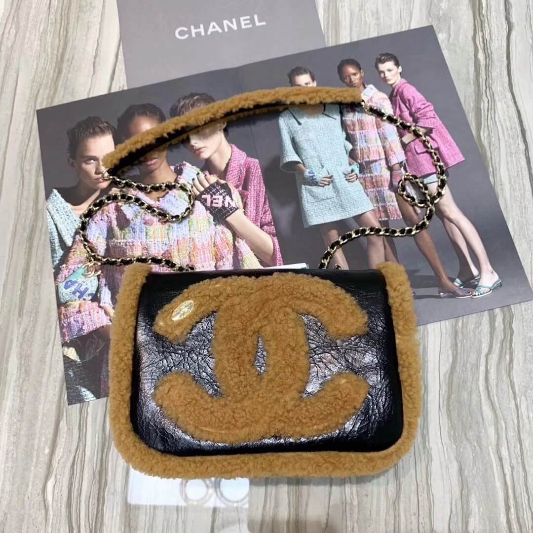 Chanel Sheepskin CC Flap Bag AS0321