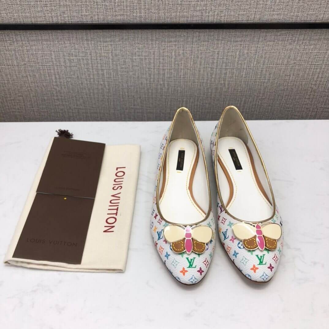 Louis Vuitton Multicolor Primrose Ballerina Flat Shoes 91051