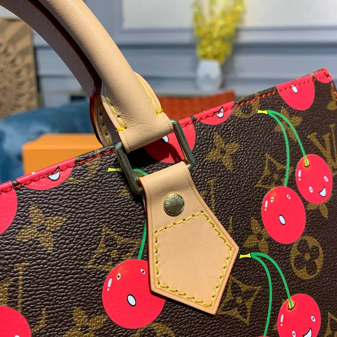 Louis Vuitton Monogram Cherry Sac Plat Tote Bag M51140