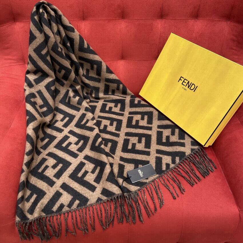 Fendi Cashmere FF Logo Scarf FXT260