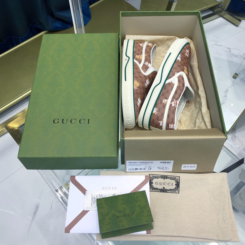 Doraemon x Gucci Tennis 1977 Slip-On Sneaker