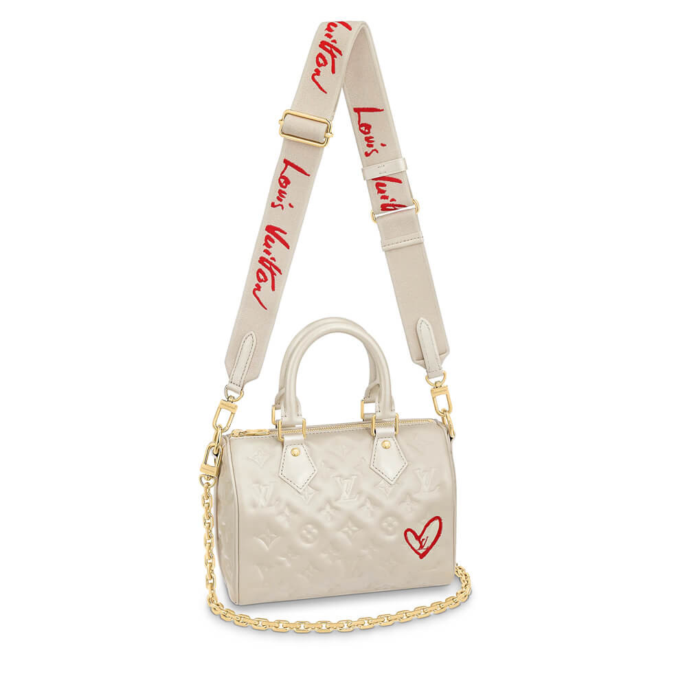 Louis Vuitton Speedy Bandoulière 22 M58631 in Ivory
