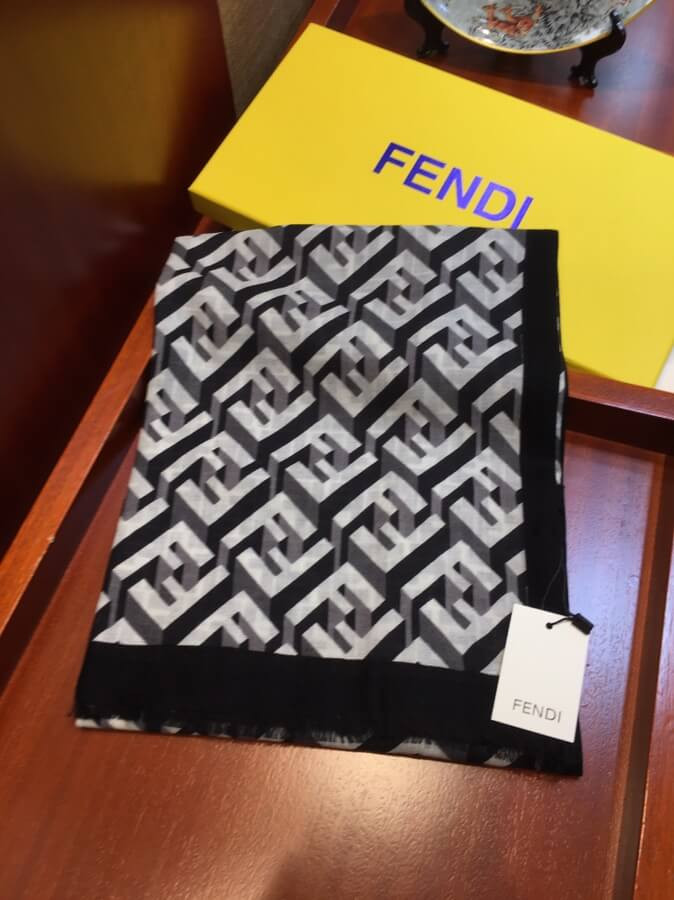 Fendi Cashmere FF Maxi Stole 899A