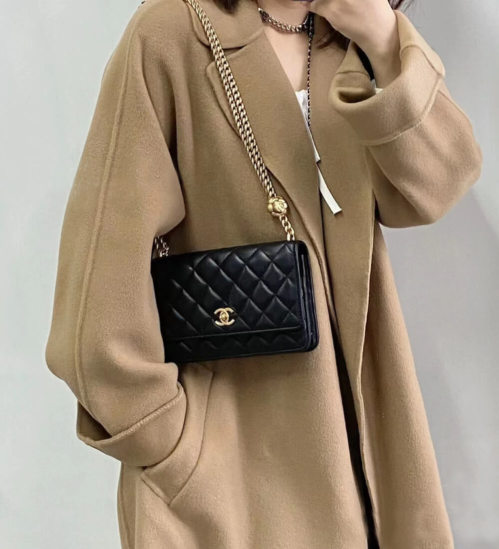 Chanel Camellia Crush Wallet On Chain Lambskin AP3297