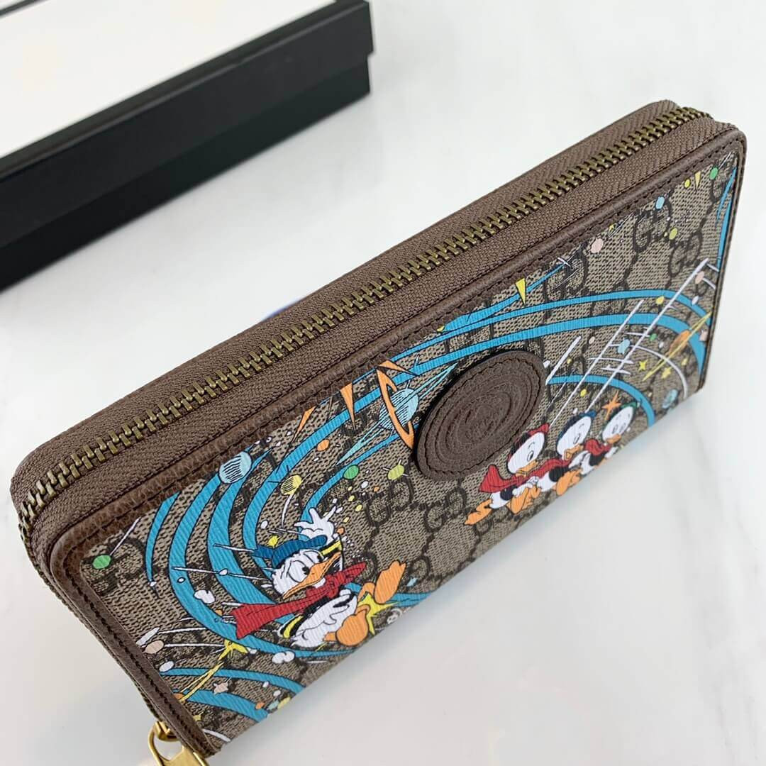 Disney x Gucci Donald Duck Zip Around Wallet 647940
